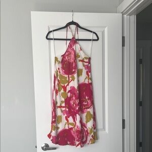 Renee C. Elegant Pink and White Dress